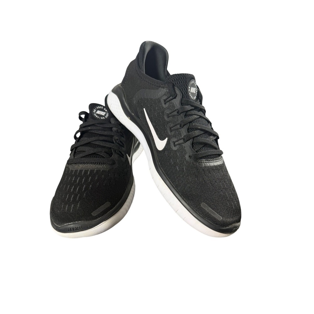 Nike Free RN 2018 Womens Running Shoes Black White 942837-001 Size 6